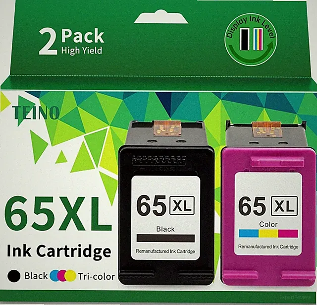 65XL Ink Cartridge Black Color Combo Pack Replacement for HP65 HP65 XL HP65X (2)