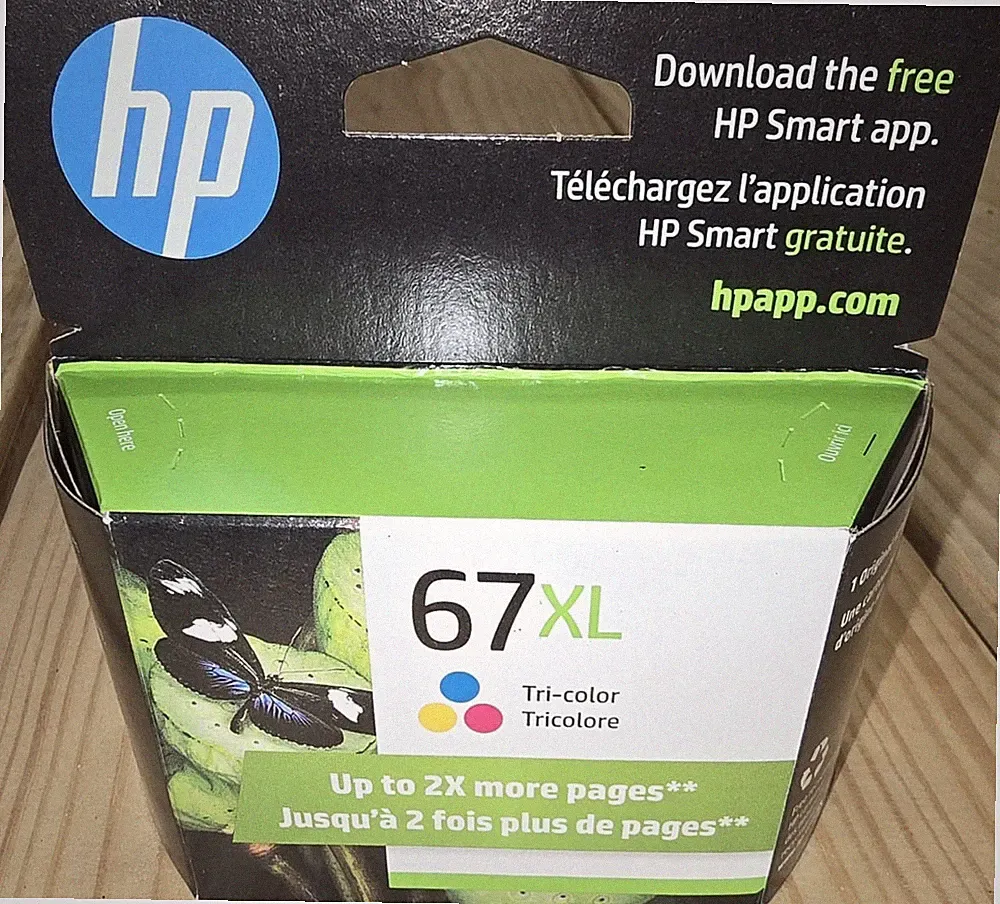 HP 67XL Tri-Color 3YM58AN Original OEM Ink High Yield New Sealed