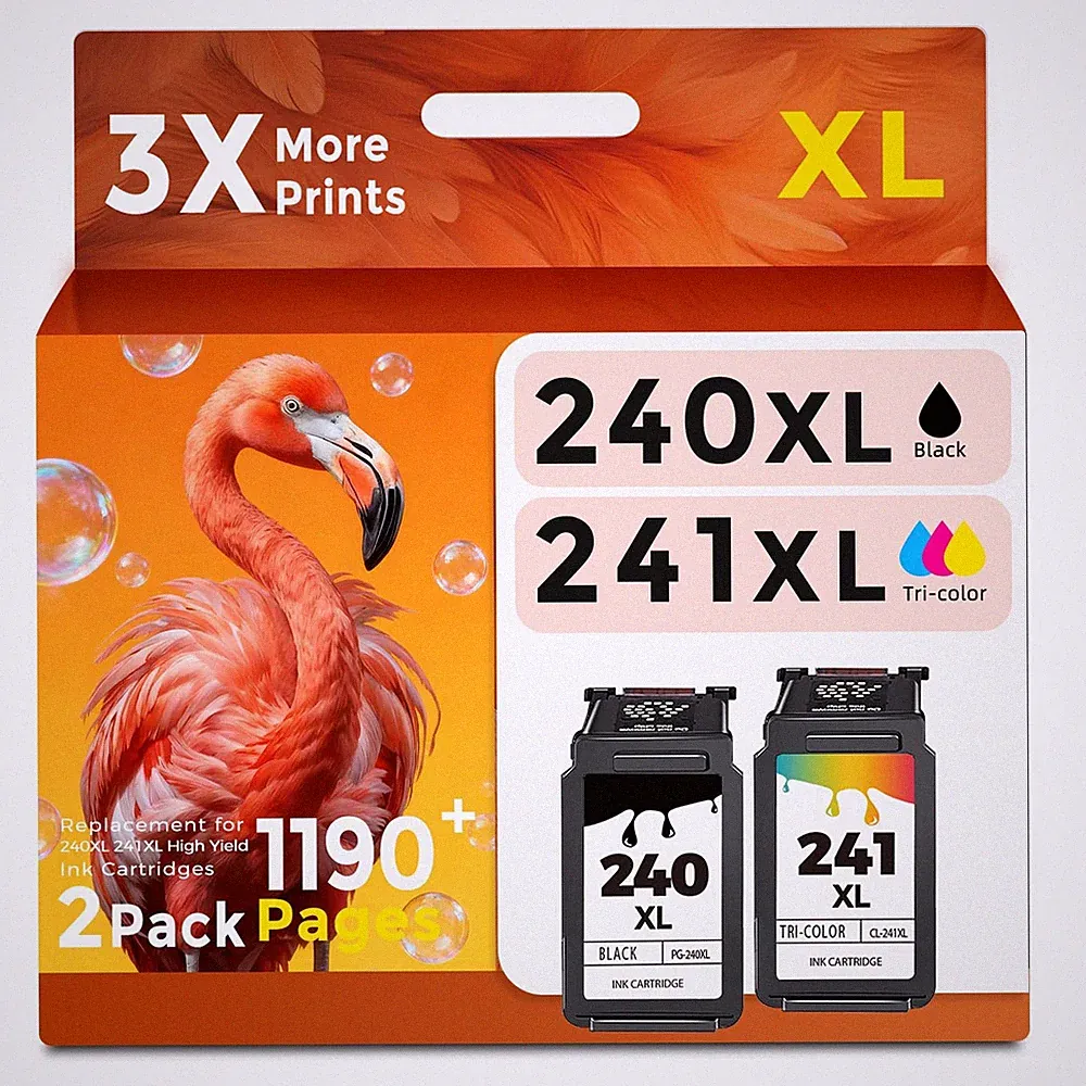 Ubinki 240XL 241XL Compatible Ink Cartridge Replacement for Canon Ink 240 241...