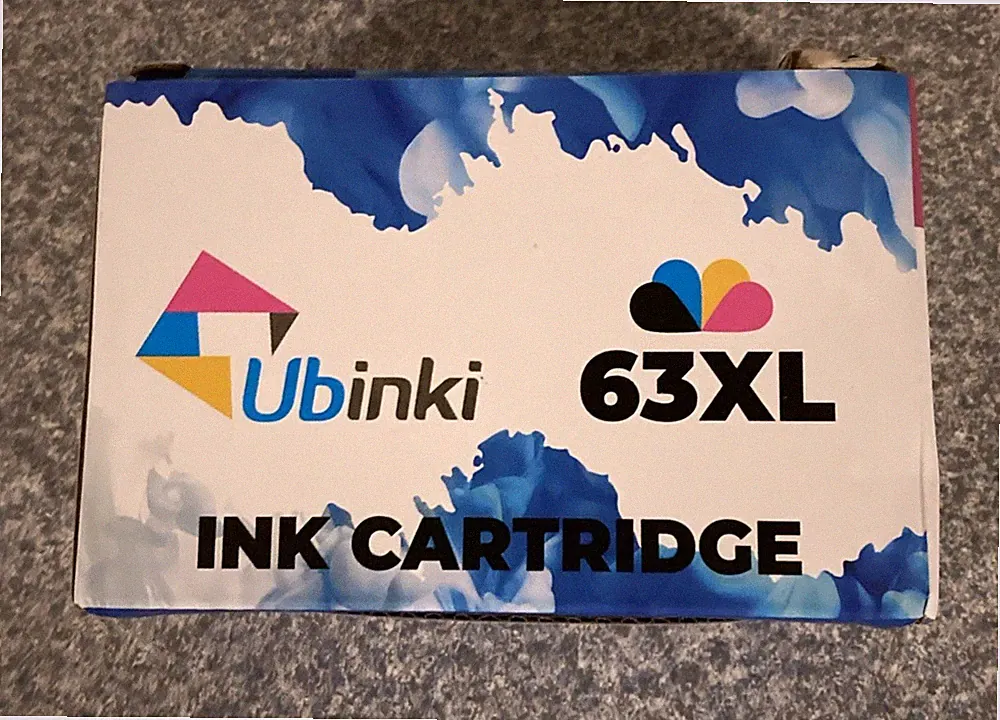 Ubinki 63XL Ink Cartridge Black Color Combo Pack Replacement for HP 63 HP63XL 63