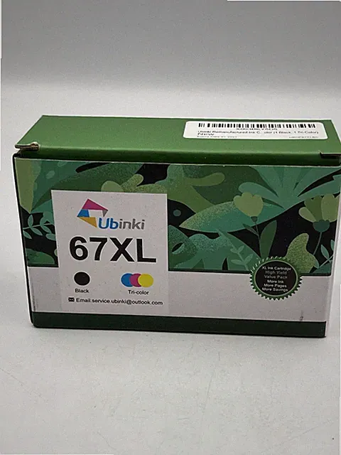 Ubinki 63XL Replacement Ink Cartridges 3 PK Black Tri Color Seald NIB SEE ALL