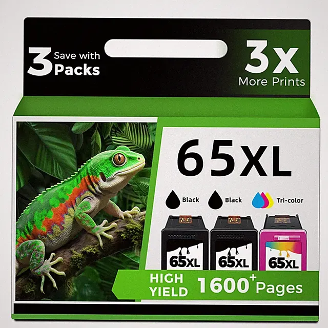 Ubinki 65Xl Ink Cartridges Black/Color Combo Pack Replacement For Hp Ink 65 Xl