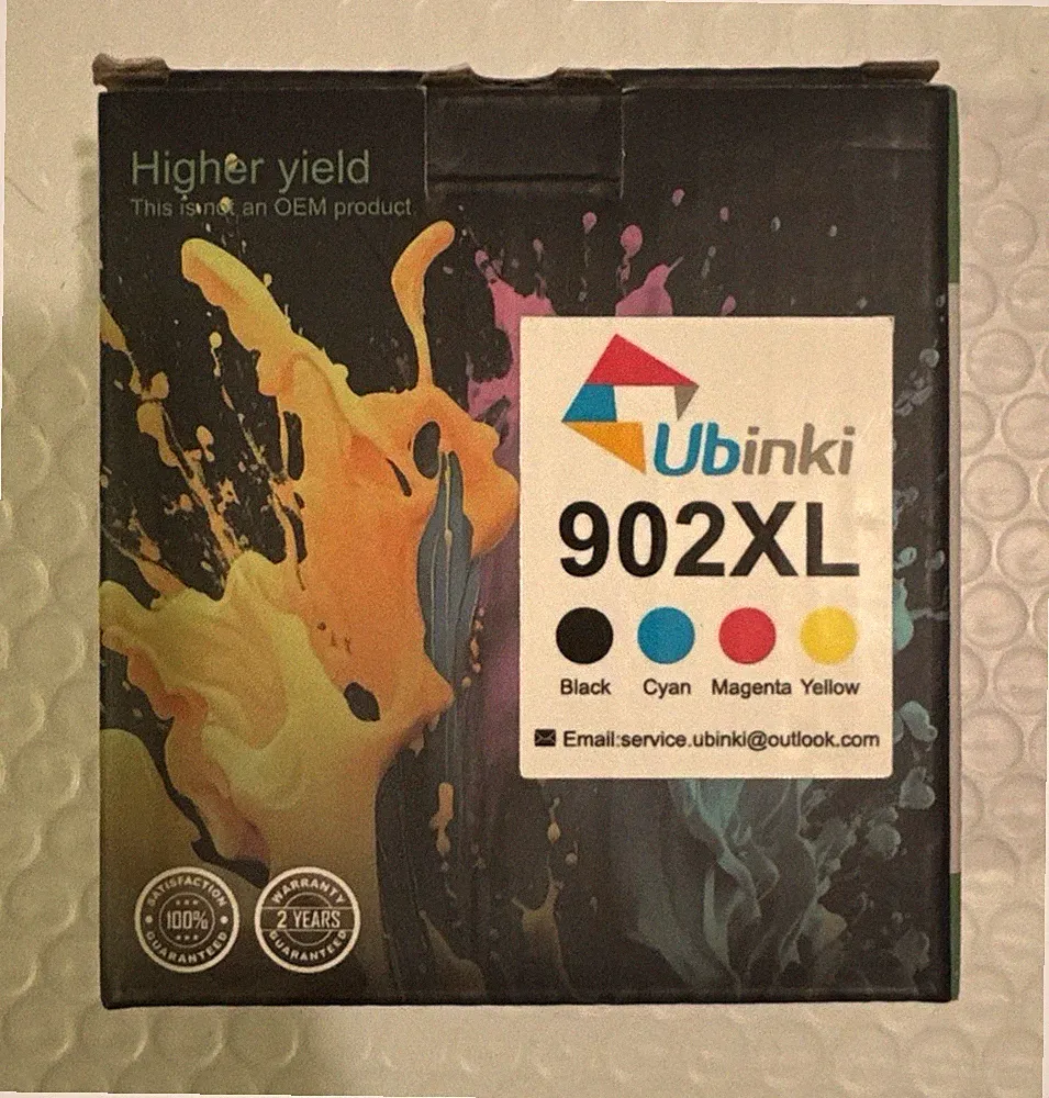 Ubinki 902 XL. Ink. Black,cyan,magenta,yellow. Brand New And Sealed .