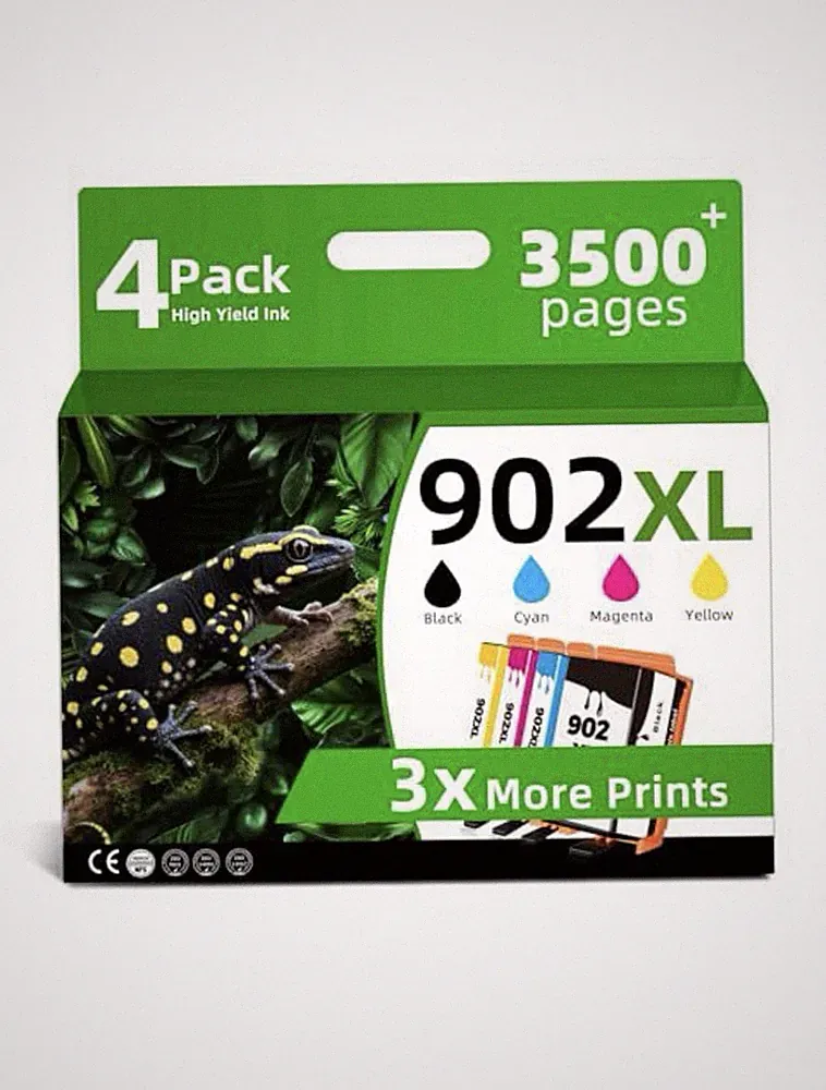 Ubinki 902XL Ink Cartridge Set - Black Cyan Magenta Yellow - High Yield